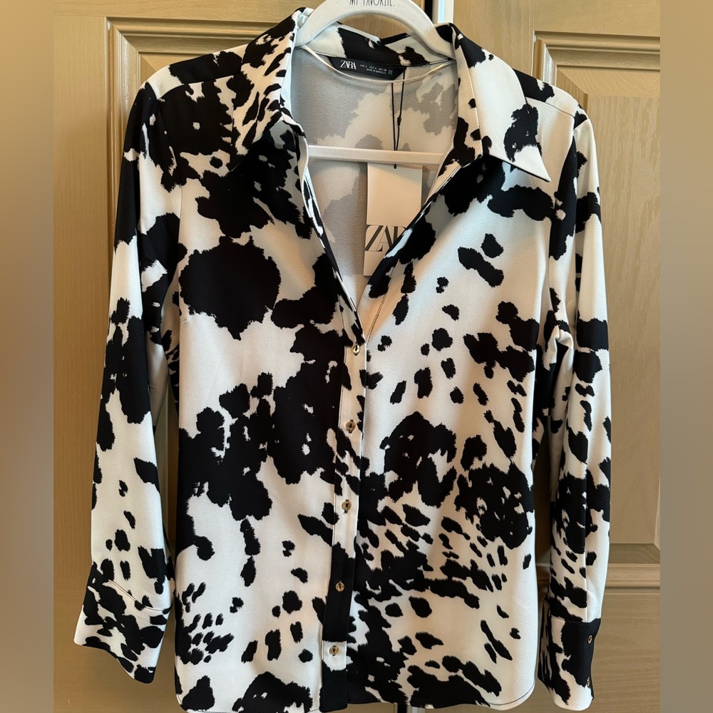 ZARA!Cow print🐄!Super sexy top!!